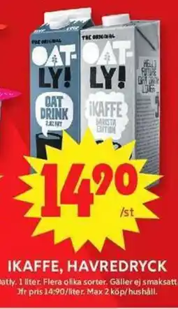 ICA Maxi OATLY Ikaffe, havredryck erbjuda
