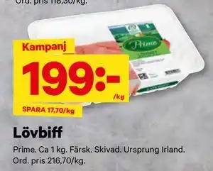 City Gross Lövbiff erbjuda