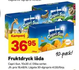 City Gross Fruktdryck låda erbjuda