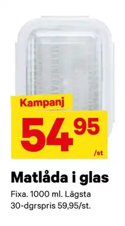 City Gross Matlåda i glas erbjuda
