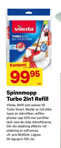 City Gross Spinnmopp Turbo 2in1 Refill erbjuda