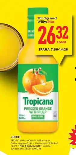 Willys JUICE, Medlemspris erbjuda