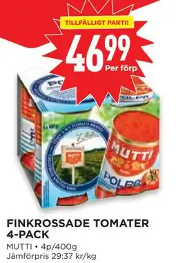 Willys FINKROSSADE TOMATER 4-PACK erbjuda