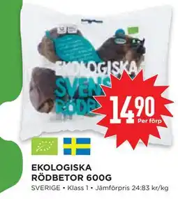 Willys Hemma EKOLOGISKA RÖDBETOR 600G erbjuda