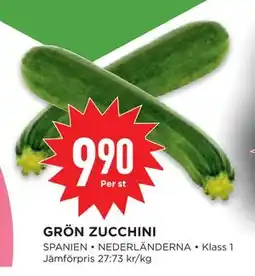 Willys Hemma GRÖN ZUCCHINI erbjuda