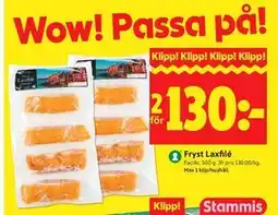 ICA Kvantum Fryst Laxfilé erbjuda