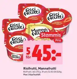 ICA Kvantum Risifrutti, Mannafrutti, Medlemspris erbjuda