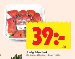 ICA Kvantum Jordgubbar i ask erbjuda