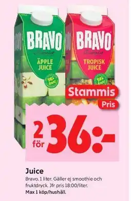 ICA Kvantum Juice, Medlemspris erbjuda