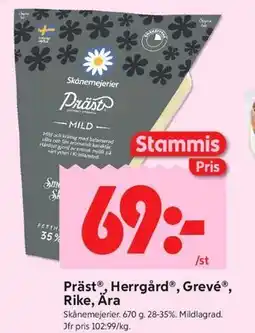 ICA Kvantum Präst , Herrgård , Grevé , Rike, Ära, Medlemspris erbjuda