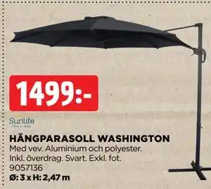 Jem&Fix HÄNGPARASOLL WASHINGTON erbjuda