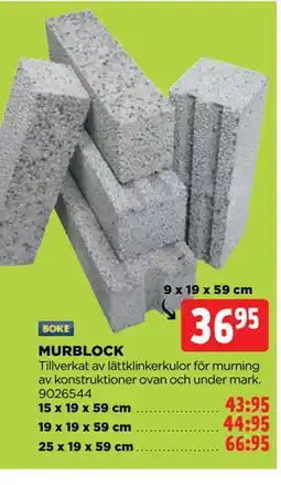 Jem&Fix MURBLOCK erbjuda