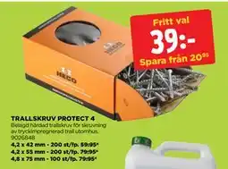 Jem&Fix TRALLSKRUV PROTECT 4 erbjuda