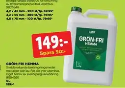 Jem&Fix GRÖN-FRI HEMMA erbjuda