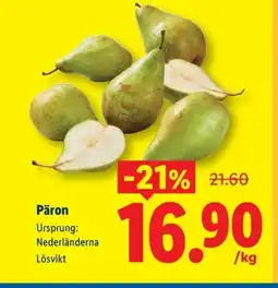 Lidl Päron erbjuda