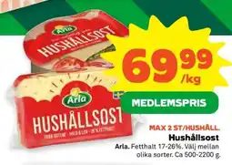 Coop Hushållsost erbjuda