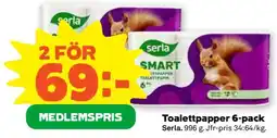 Coop TOALETTPAPPER 6-PACK erbjuda