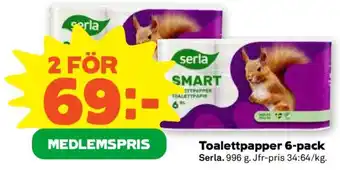 TOALETTPAPPER 6-PACK