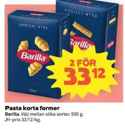 Coop Pasta Korta Former erbjuda