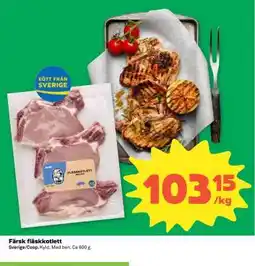Coop Färsk Fläskkotlett erbjuda