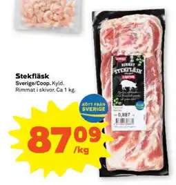 Coop Stekfläsk erbjuda