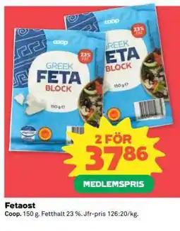 Coop Fetaost erbjuda