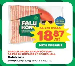 Coop Falukorv erbjuda