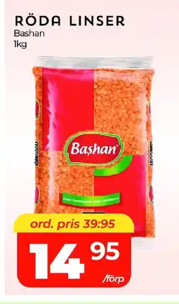 Matrix Butikerna Bashan Röda linser erbjuda