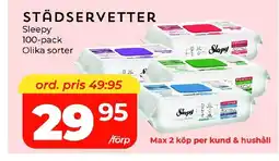 Matrix Butikerna Sleepy Städservetter erbjuda