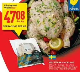 Willys HEL FÄRSK KYCKLING erbjuda