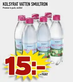 Din Mat Premier Kolsyrat vatten smultron erbjuda