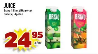 Din Mat Bravo Juice erbjuda