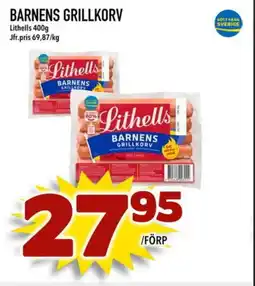 Din Mat Lithells Barnens grillkorv erbjuda