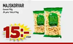 Din Mat Garant Majskorvar erbjuda