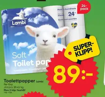 Toalettpapper Lambi
