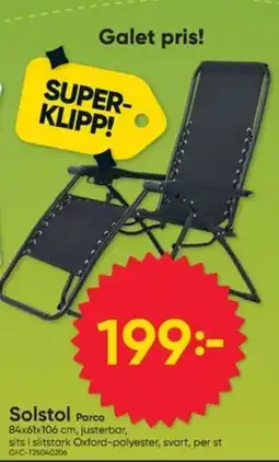 DollarStore Solstol Parco erbjuda