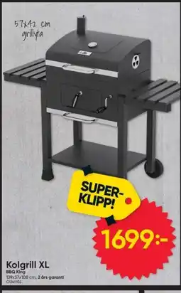 DollarStore Kolgrill XL BBQ King erbjuda