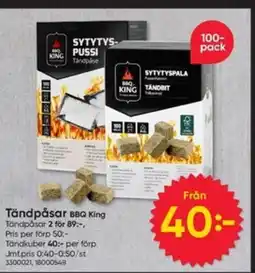 DollarStore Tändpåsar BBQ King erbjuda