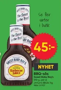 DollarStore BBQ-sȧs Sweet Baby Ray's erbjuda