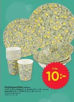 DollarStore Engångsartiklar Kotikulta erbjuda