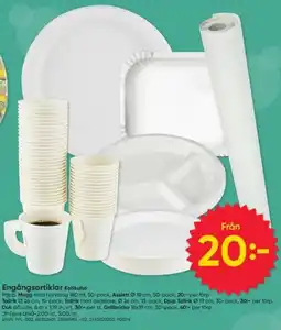 DollarStore Engångsartiklar Kotikulta erbjuda