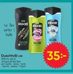DollarStore Duschtvål Axe erbjuda