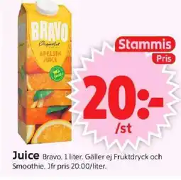 ICA Supermarket Bravo Juice erbjuda