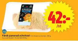 ICA Supermarket ICA Färsk panerad schnitzel erbjuda