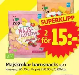 ICA Supermarket ICA Majskrokar barnsnacks erbjuda