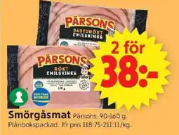 ICA Supermarket Pärsons Smörgåsmat erbjuda