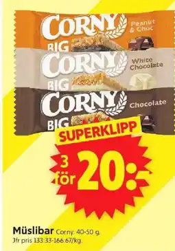 ICA Supermarket Corny Müslibar erbjuda