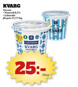 Bonum Matmarknad Garant Kvarg erbjuda