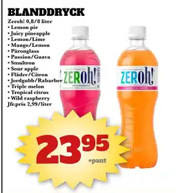 Bonum Matmarknad ZEROh! Blanddryck erbjuda