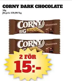 Bonum Matmarknad Corny dark chocolate erbjuda